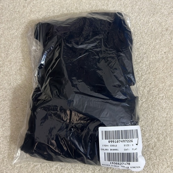 NEW J. Crew Women's Black Stretch Cotton Blend Ruched V-Neck Long Sleeve Top M - Picture 6 of 7